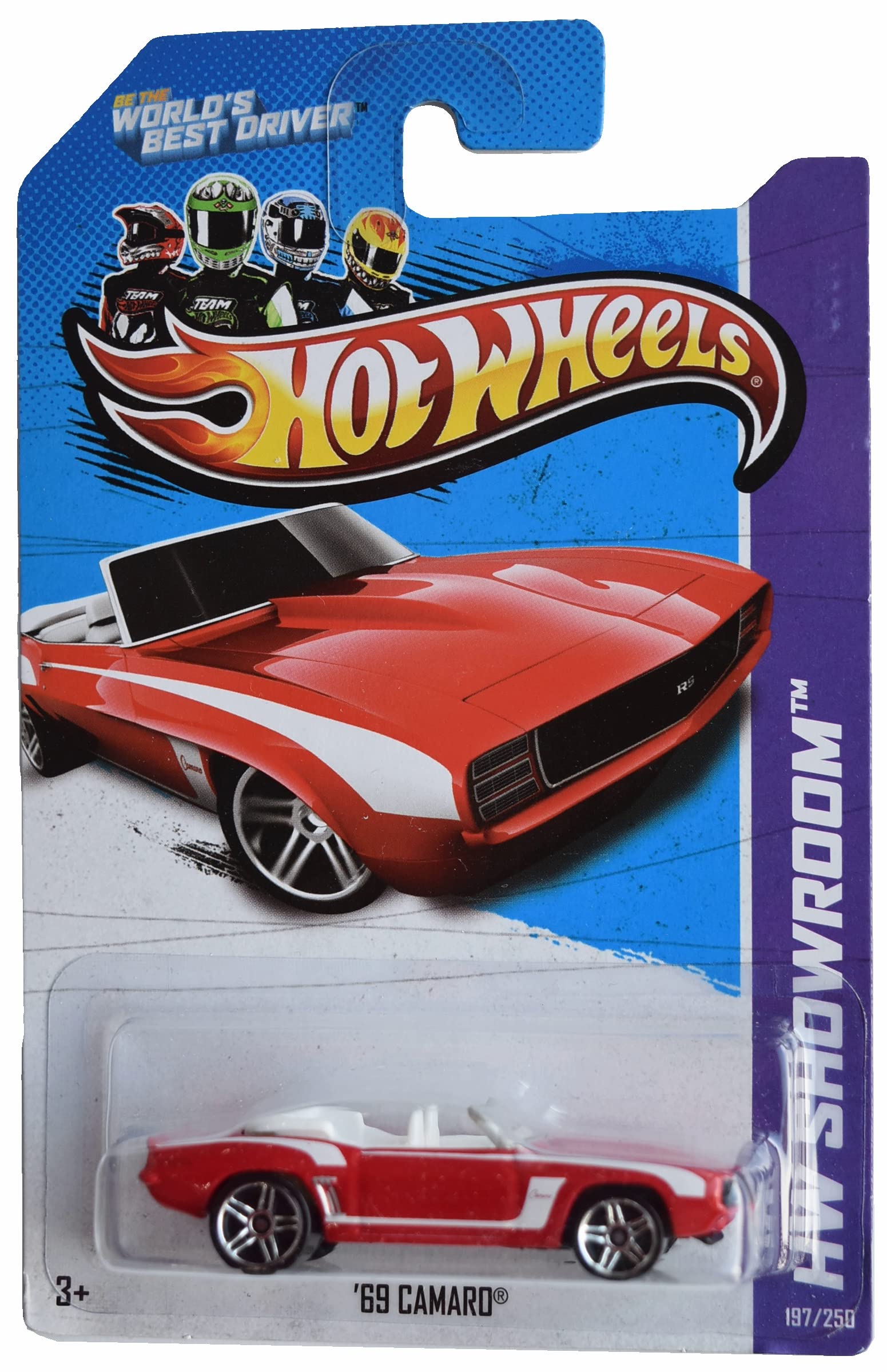 Amazon.com: Hot Wheels '69 Camaro, HW Showroom 197/250 [red/White